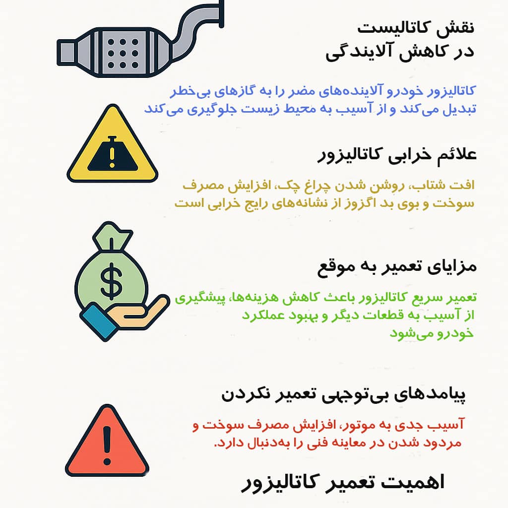 آشنایی با اهمیت تعمیر کاتالیزور 207 چیست
